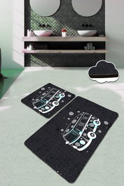 Mijölnir Juego de alfombrillas de baño Multicolor (2 piezas)